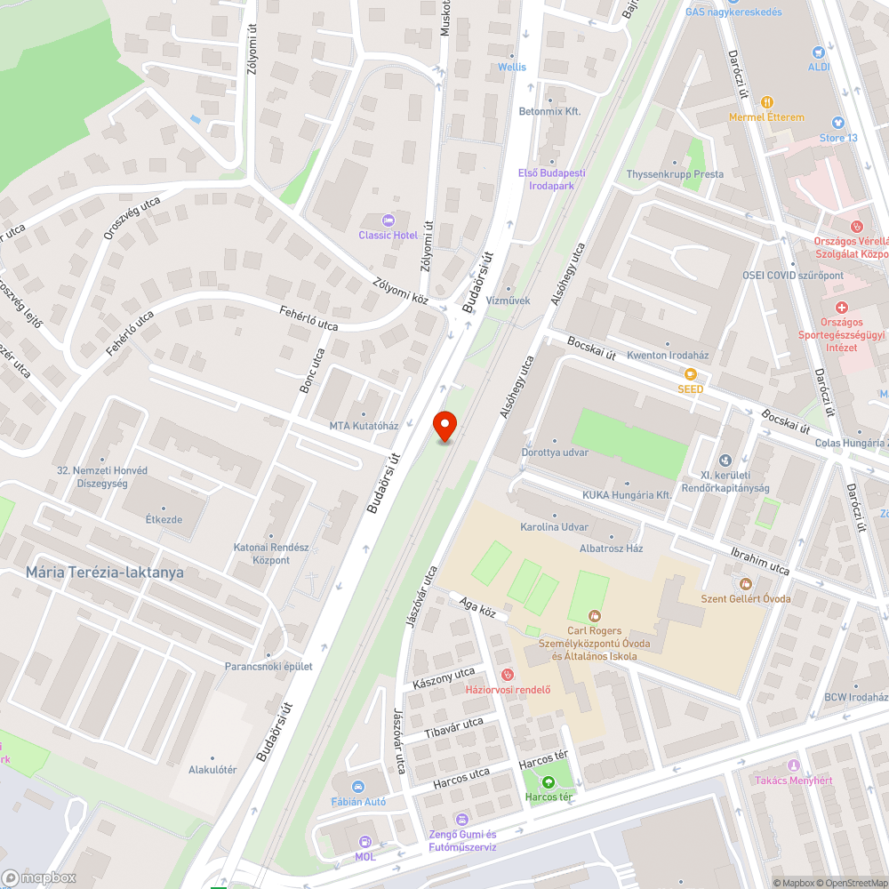 Megtelt kuka bejelentés helye