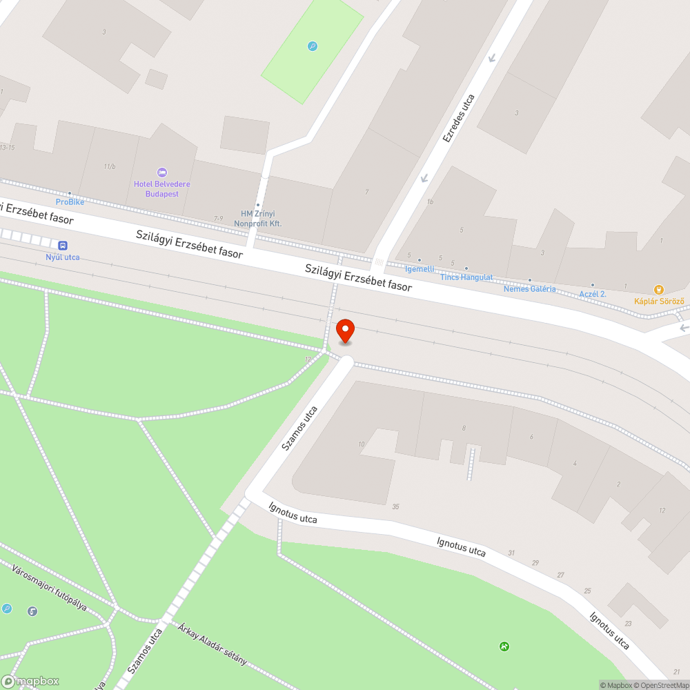 Kerékpárút jelölésének hiánya bejelentés helye