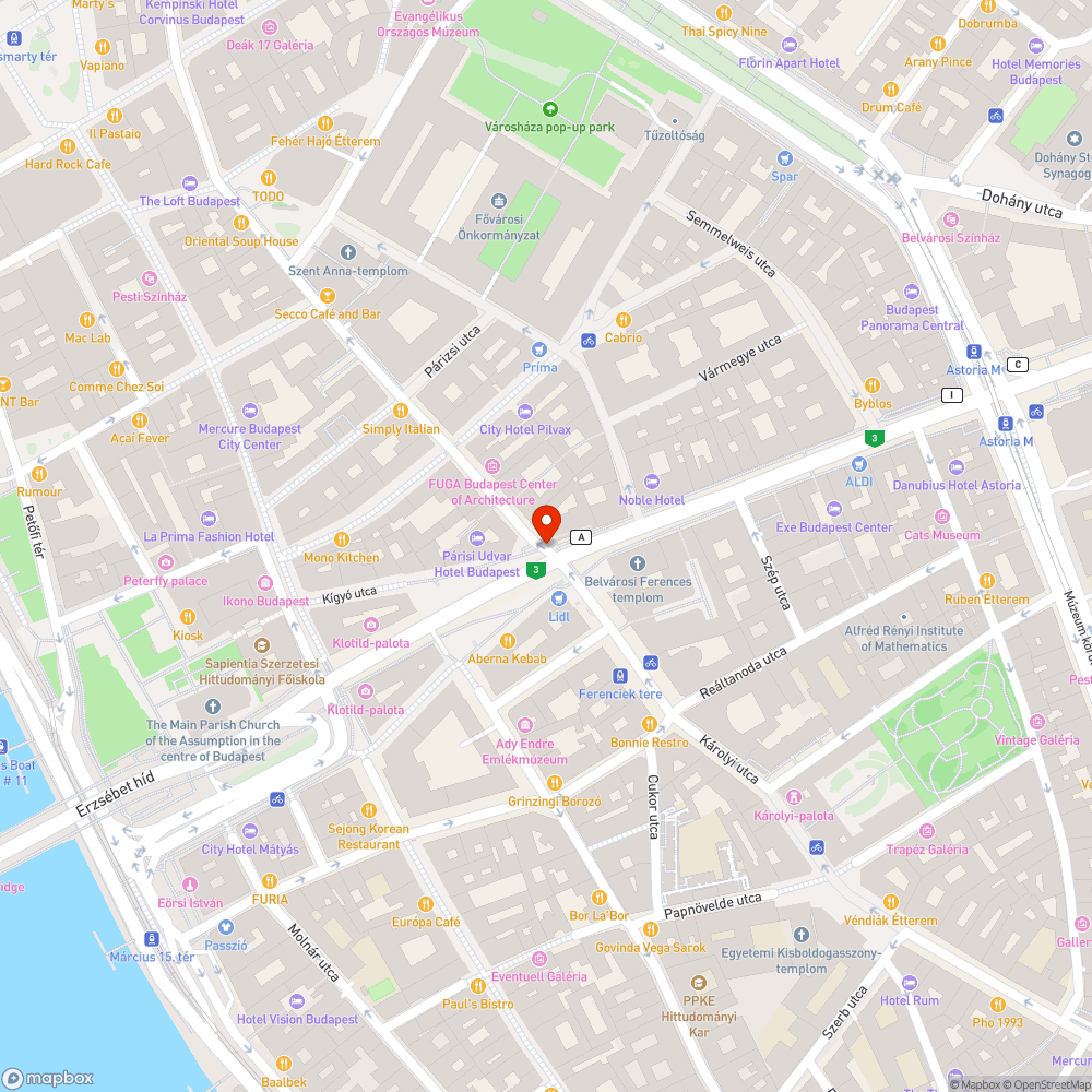 Városkép bejelentés helye