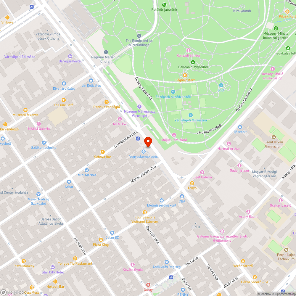 Nyilvános WC bejelentés helye