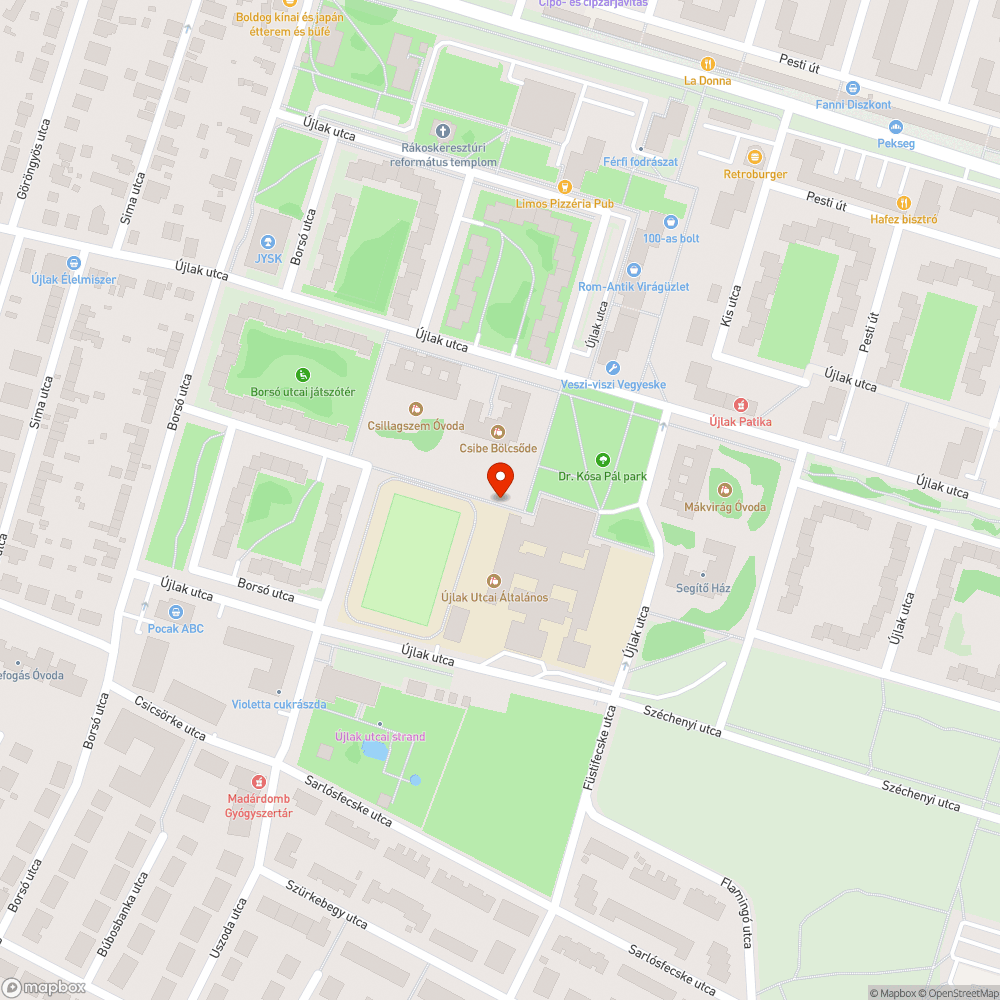 Jelzetlen területek bejelentés helye