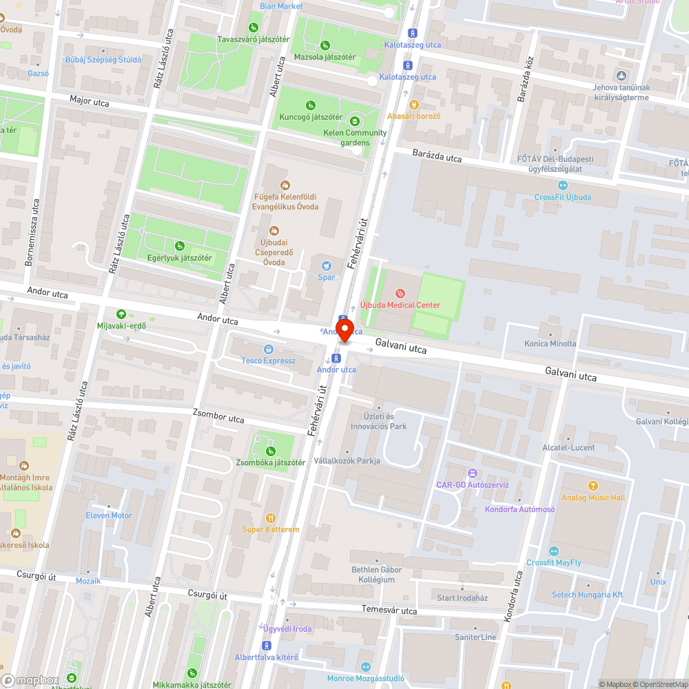 Sérült fényterelő bejelentés helye