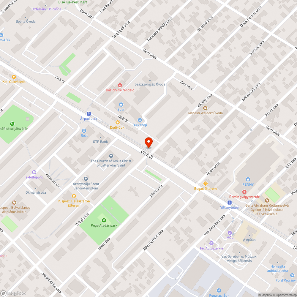 Utcanévtábla tartóoszlopa megdőlt bejelentés helye