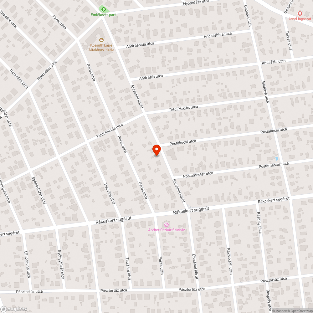 Útbeszakadás bejelentés helye