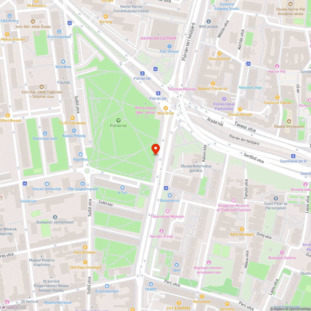 Kiszáradt fa bejelentés helye