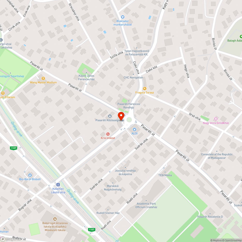 Kerékpártároló állapota a Pasaréti téren bejelentés helye