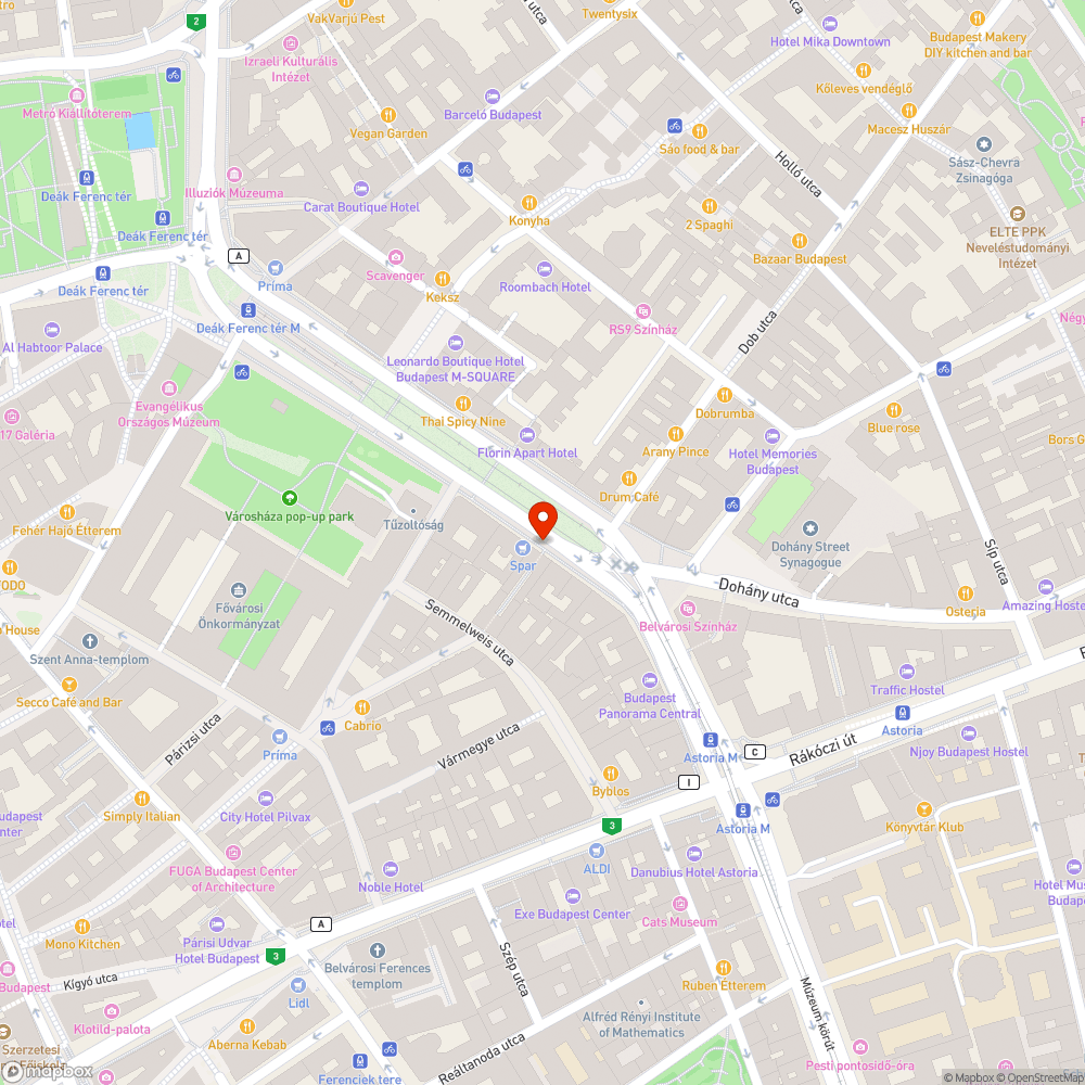 RAKODÁSI TERÜLET bejelentés helye