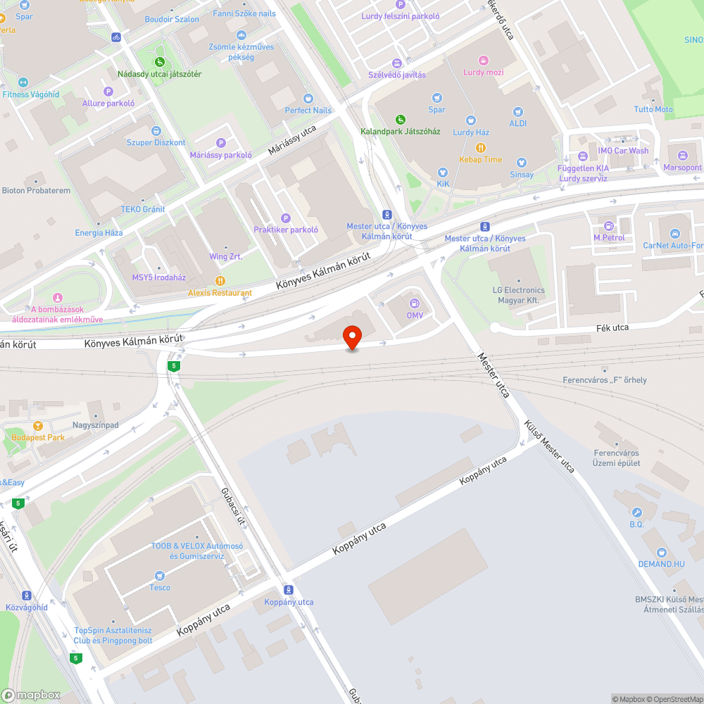 mély, veszélyes kátyúk az úttesten bejelentés helye