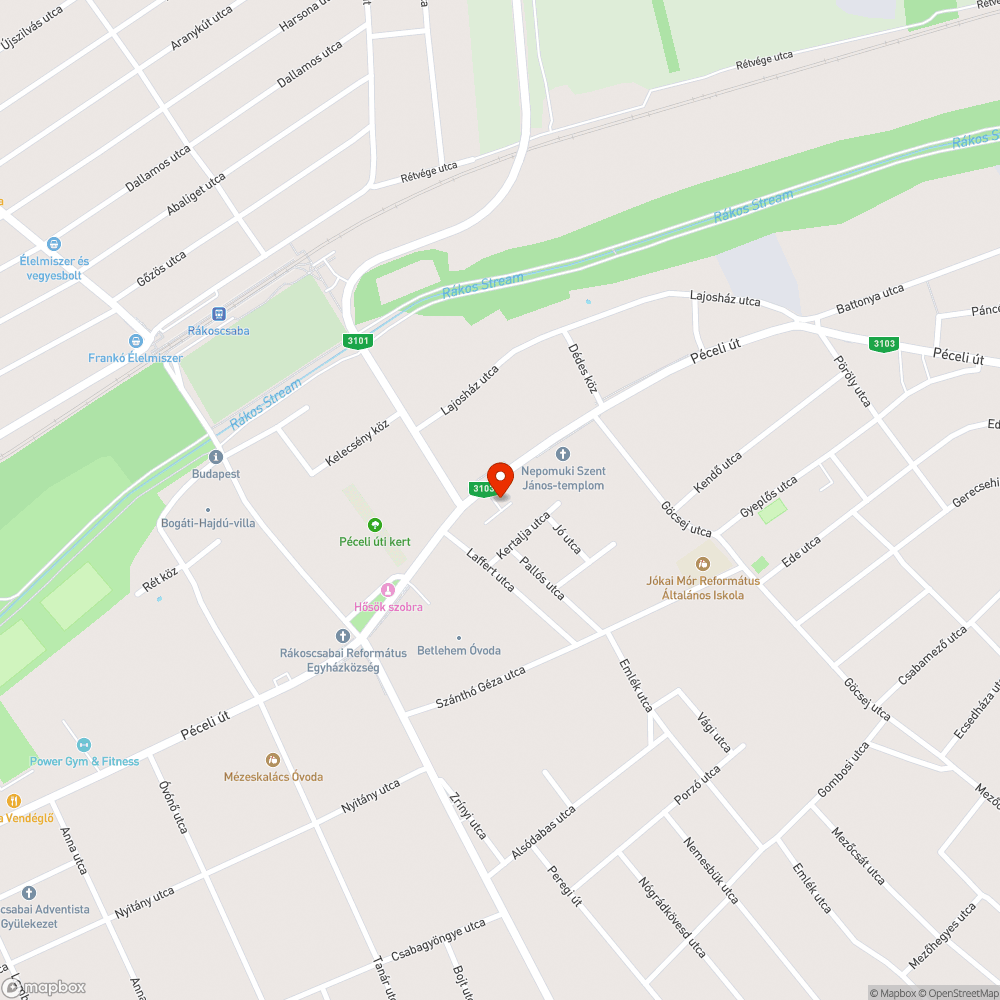 Kitakart tábla bejelentés helye