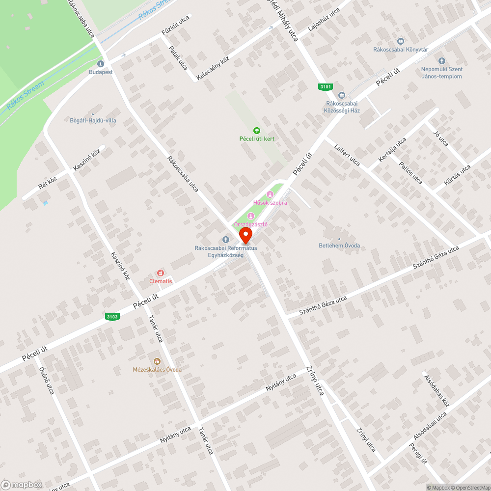 Lekopott a zebra bejelentés helye