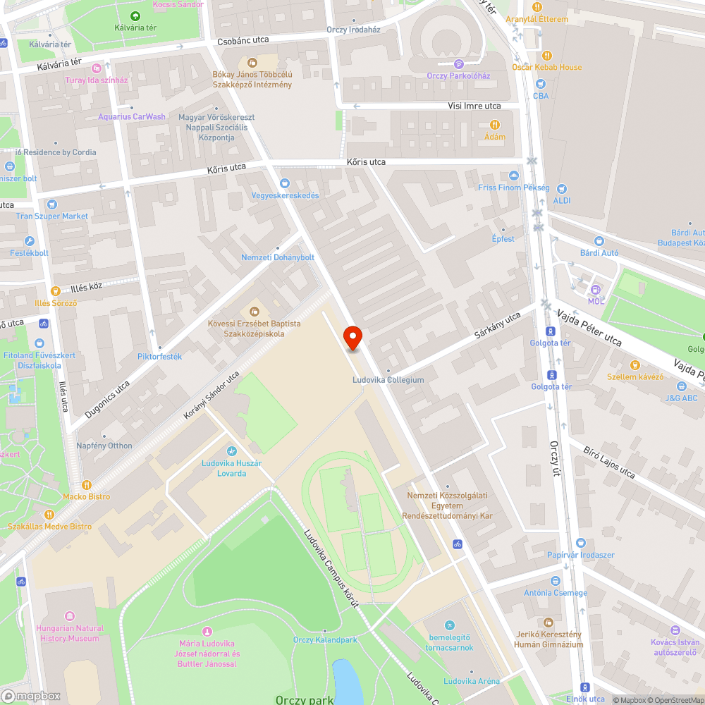 Diószeghi Sámuel utca páratlan oldala bejelentés helye