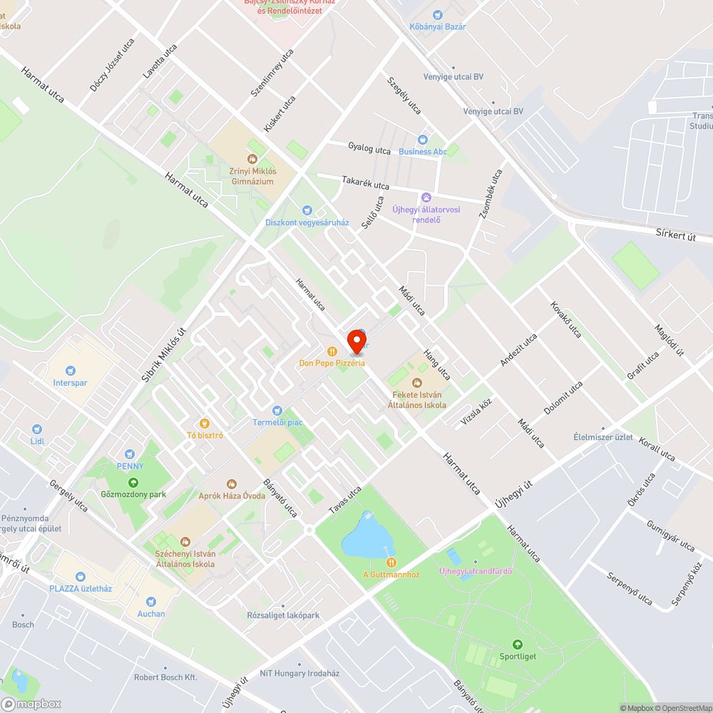 Elszáradt fenyőfa bejelentés helye