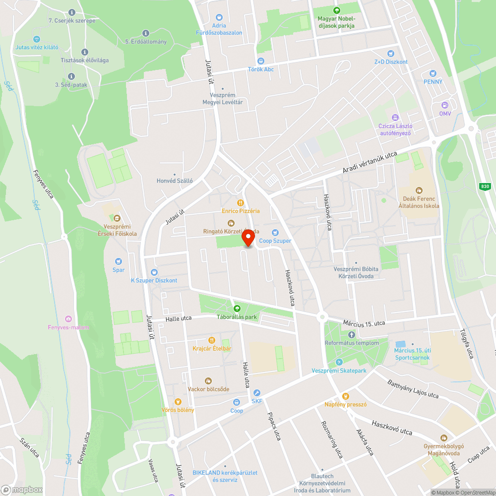 Zöld és kommunális hulladék a kreszpark szélénél bejelentés helye