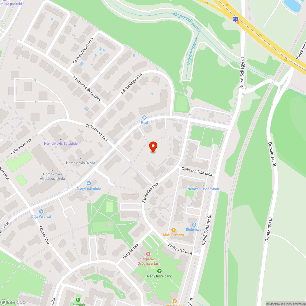 Csaholó kutyák a parkban bejelentés helye