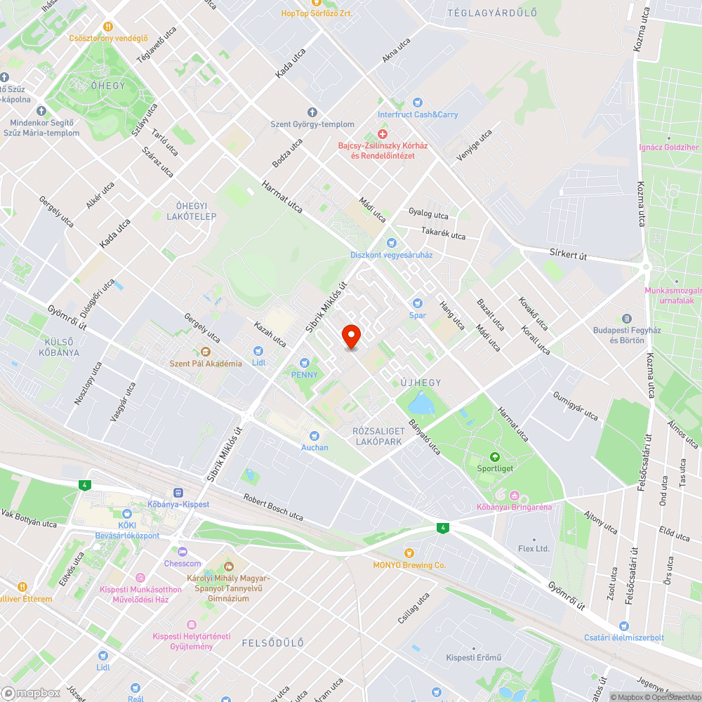 Törmelék-kupac bejelentés helye