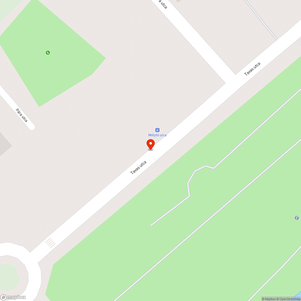 Megrongált buszmegálló bejelentés helye