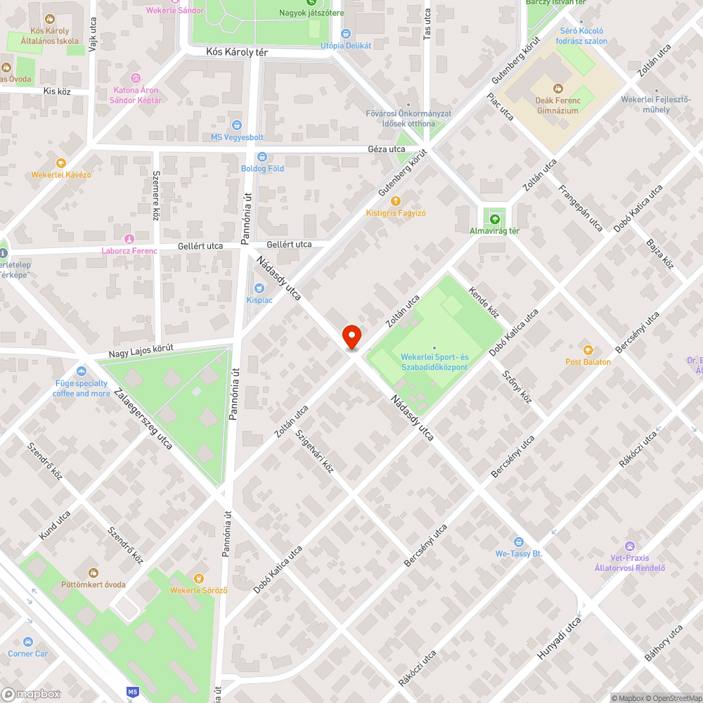 Útra dőlt kisebb faág bejelentés helye