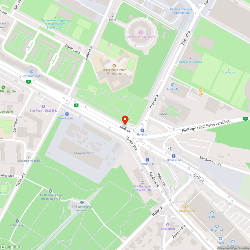 Csontra kiszáradt fák a fasorban bejelentés helye