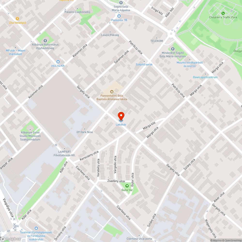 Fedlap lyukas bejelentés helye