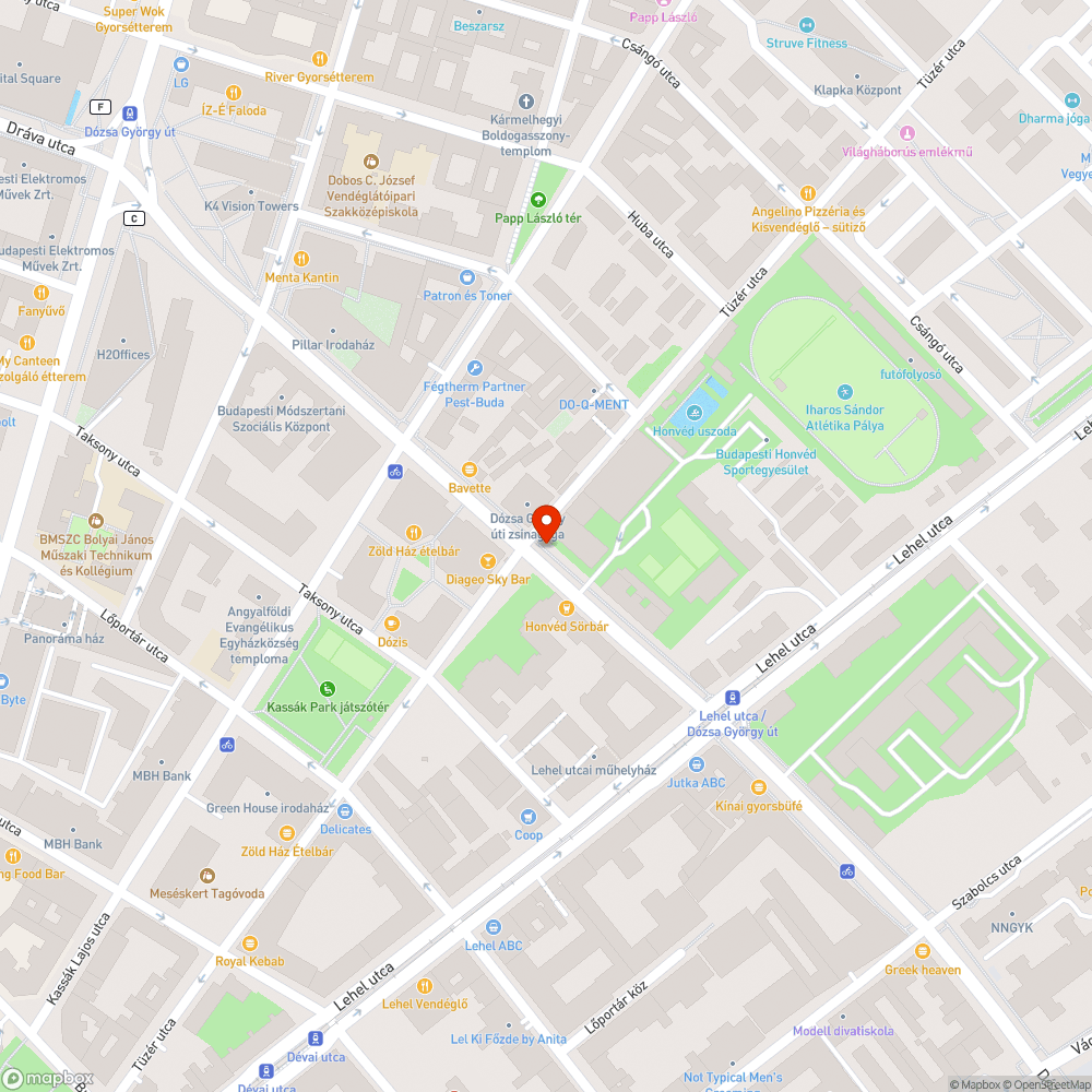 Taxidroszt a járdán? bejelentés helye