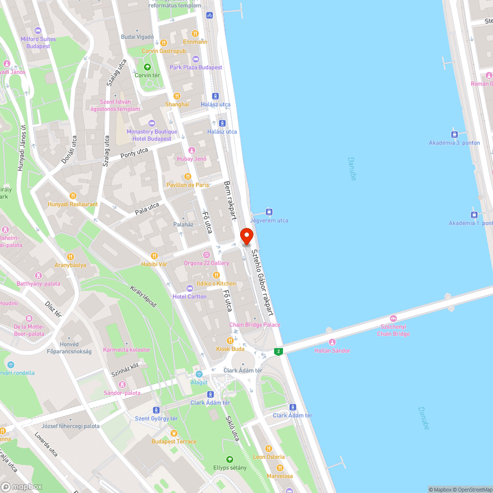 Hiányzó kuka a Bem rakparton bejelentés helye