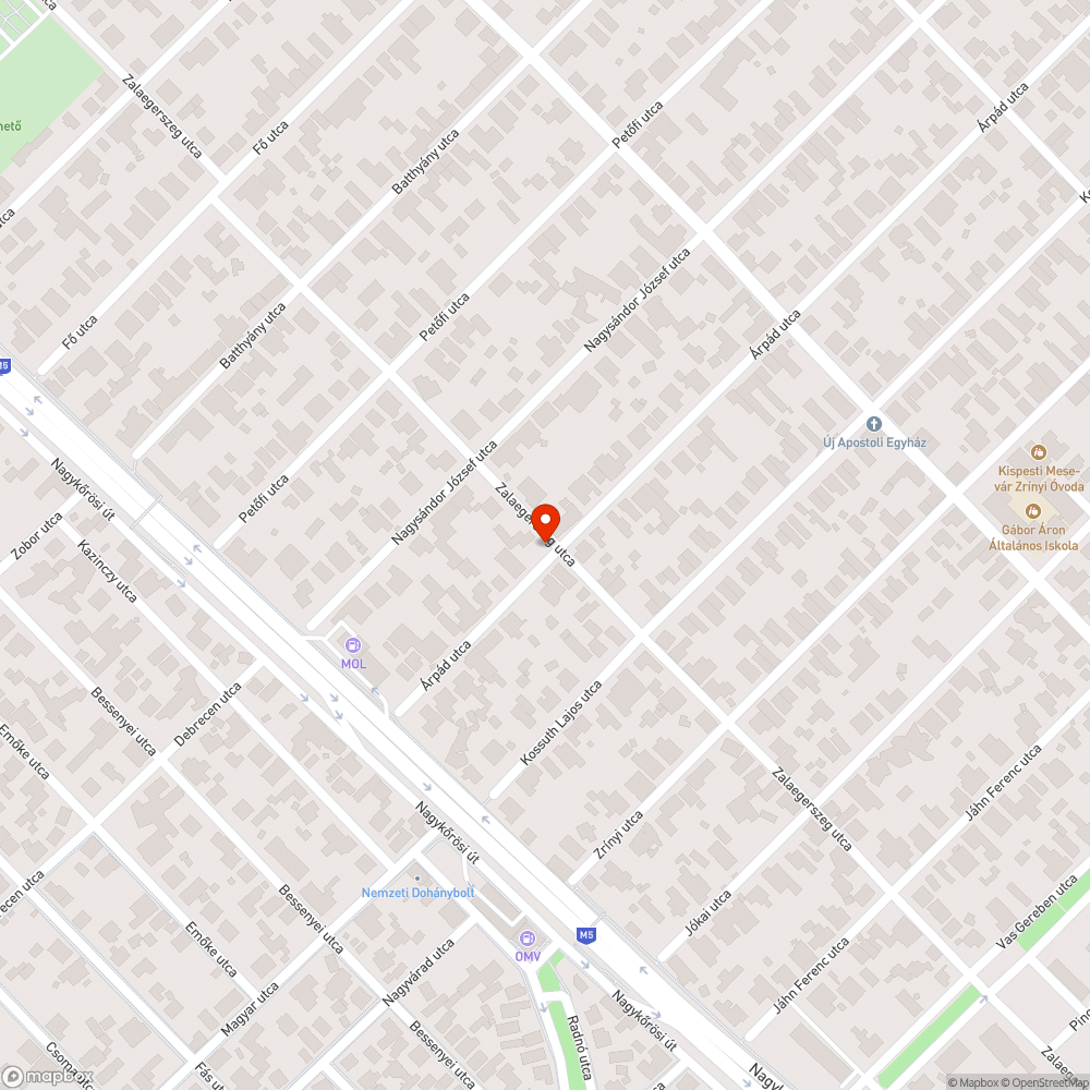 Roncsautó bejelentés helye