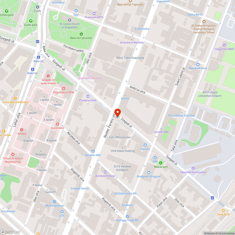 Kerékpárút űrszelvényébe lógó korlát bejelentés helye