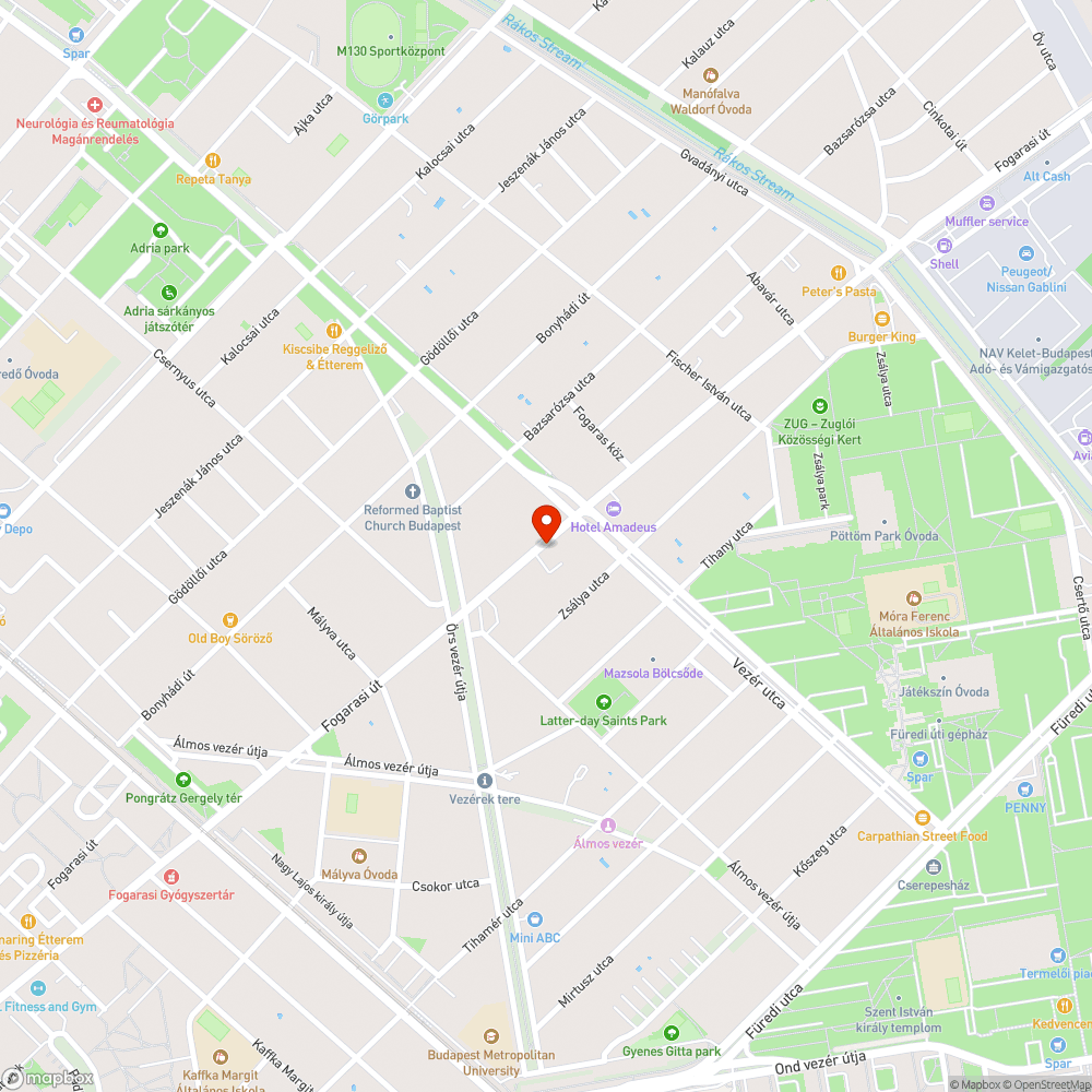 Megsüllyedt aszfalt bejelentés helye