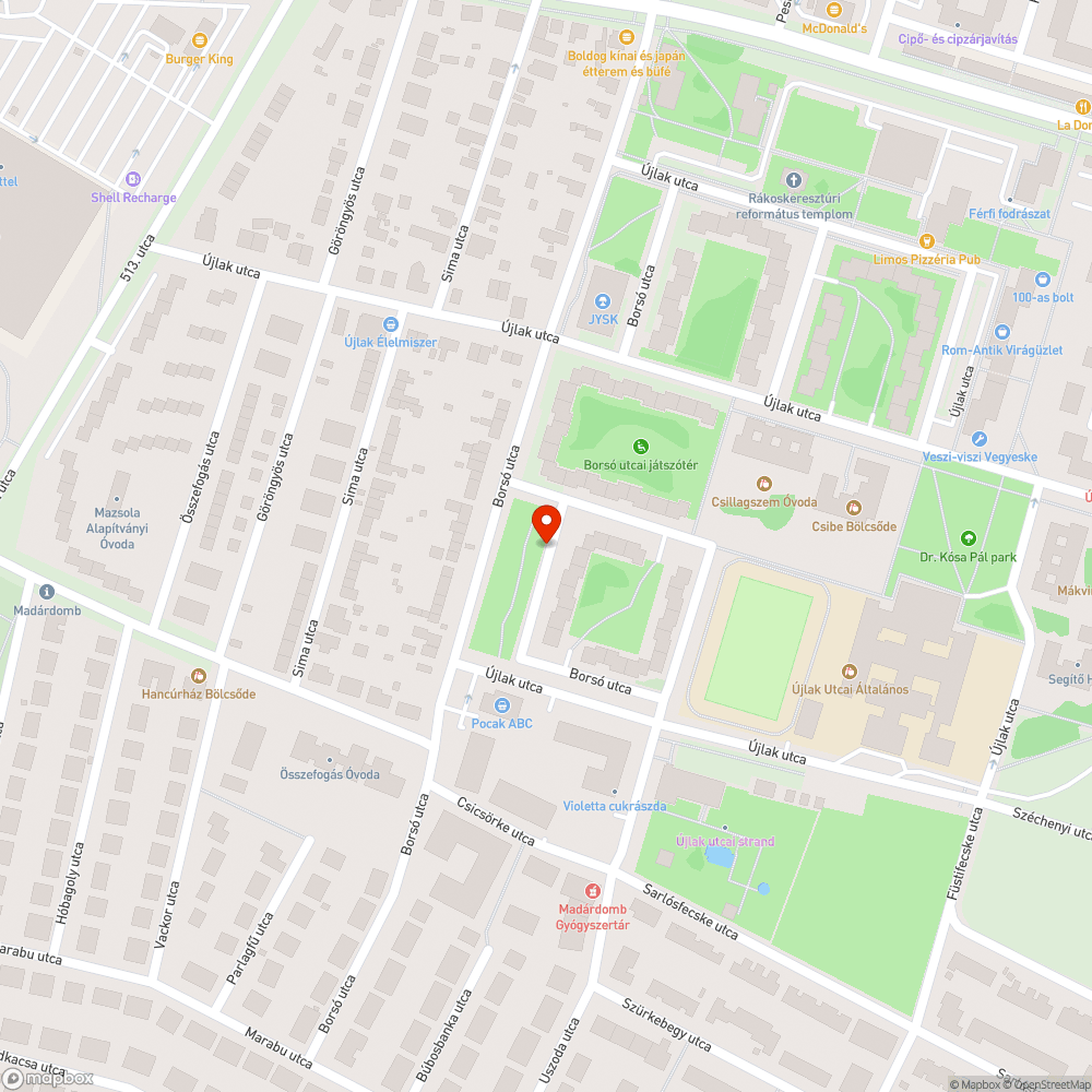 Szemét a szeméttároló mellett... bejelentés helye