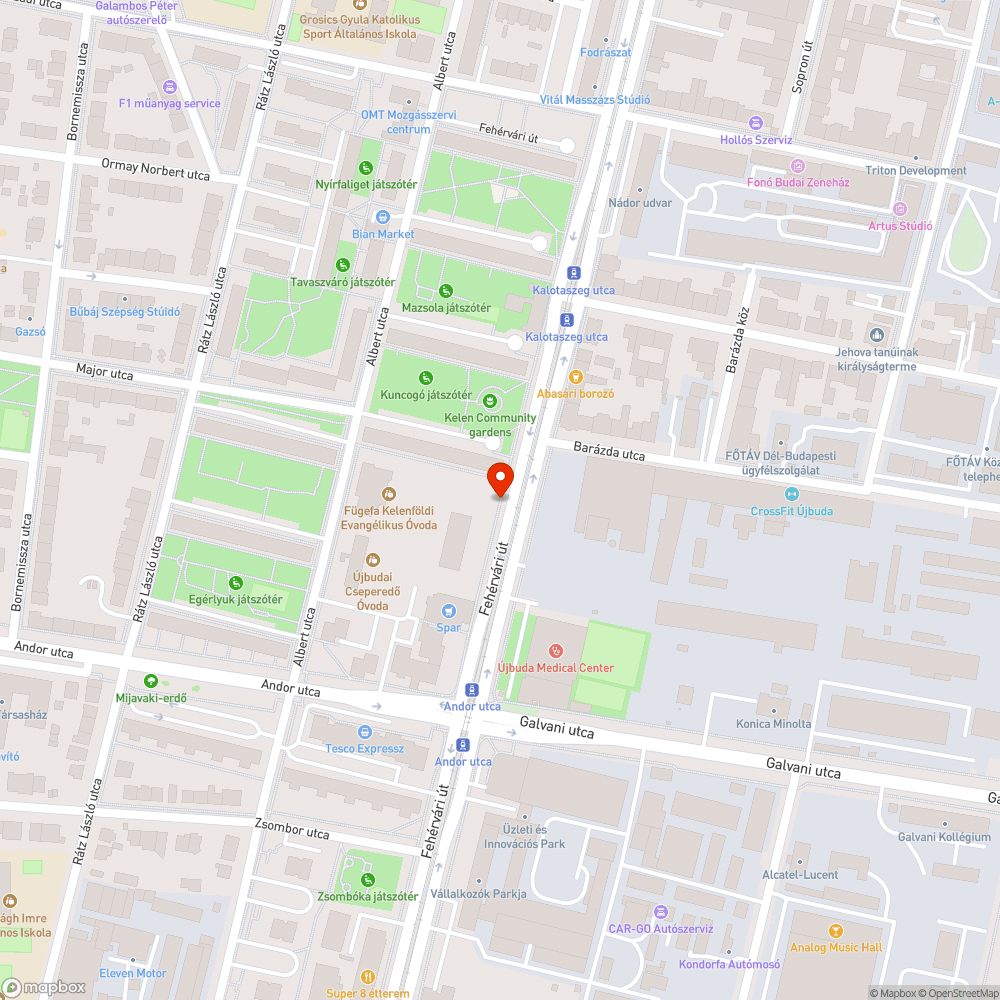 Szemetes maradványa a Fehérvári úton bejelentés helye