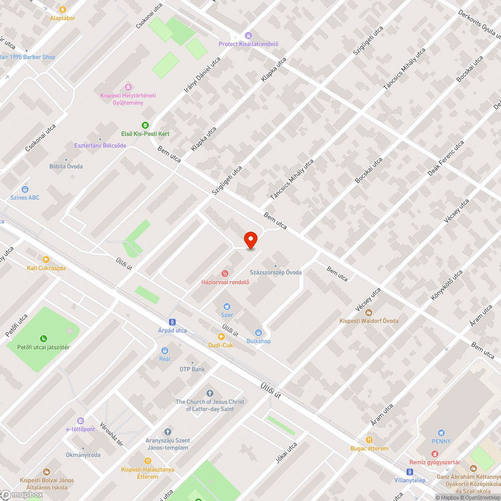 Fák, amelyeknek a támoszlopai már szükségtelenné váltak - Táncsics Mihály utca bejelentés helye