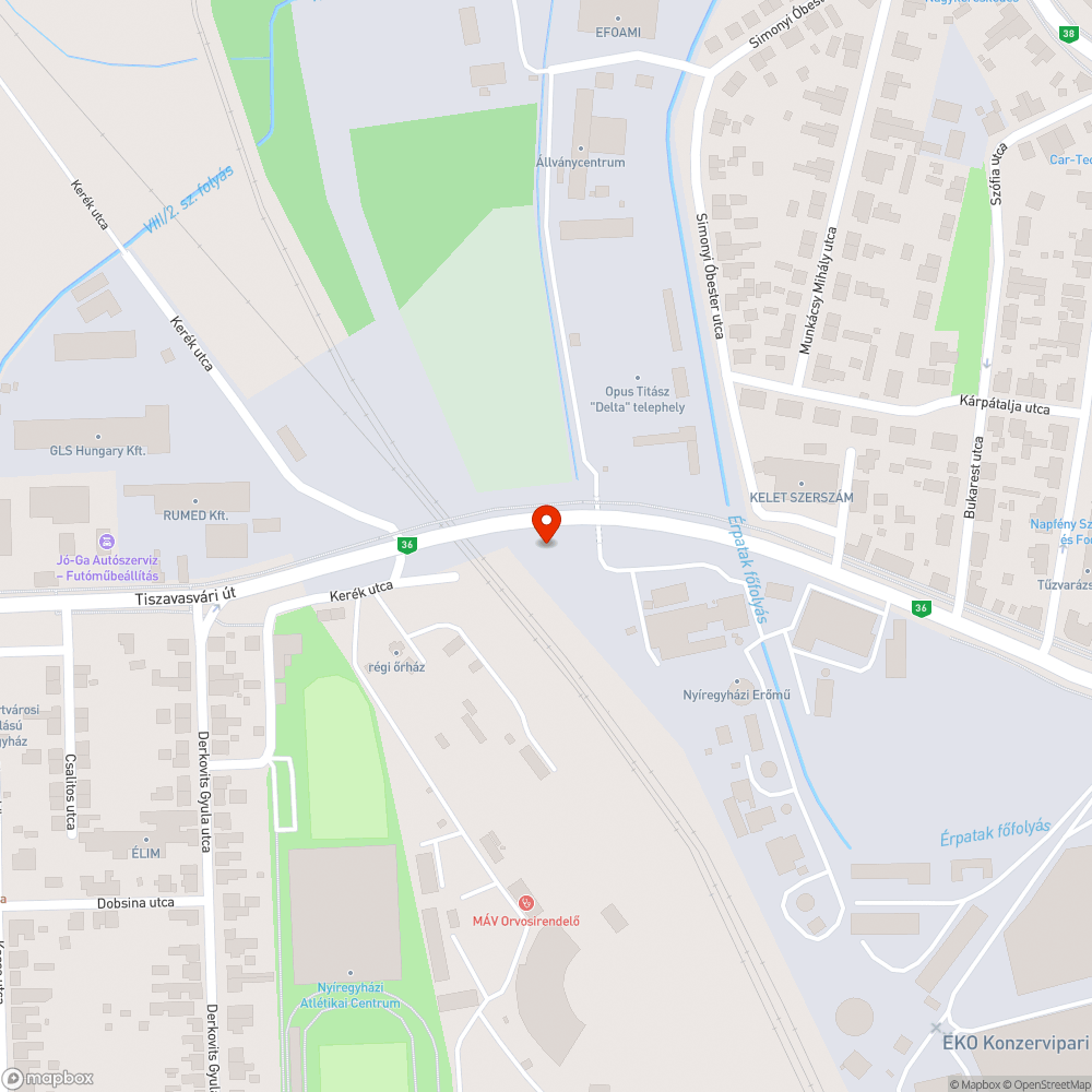 Nagymértékben alámosott járda a Tiszavasvári úti felüljárón bejelentés helye