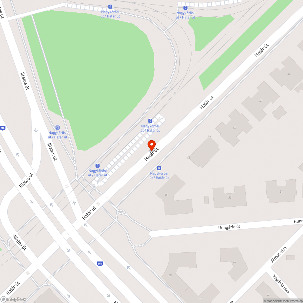 Kidöntött kuka bejelentés helye