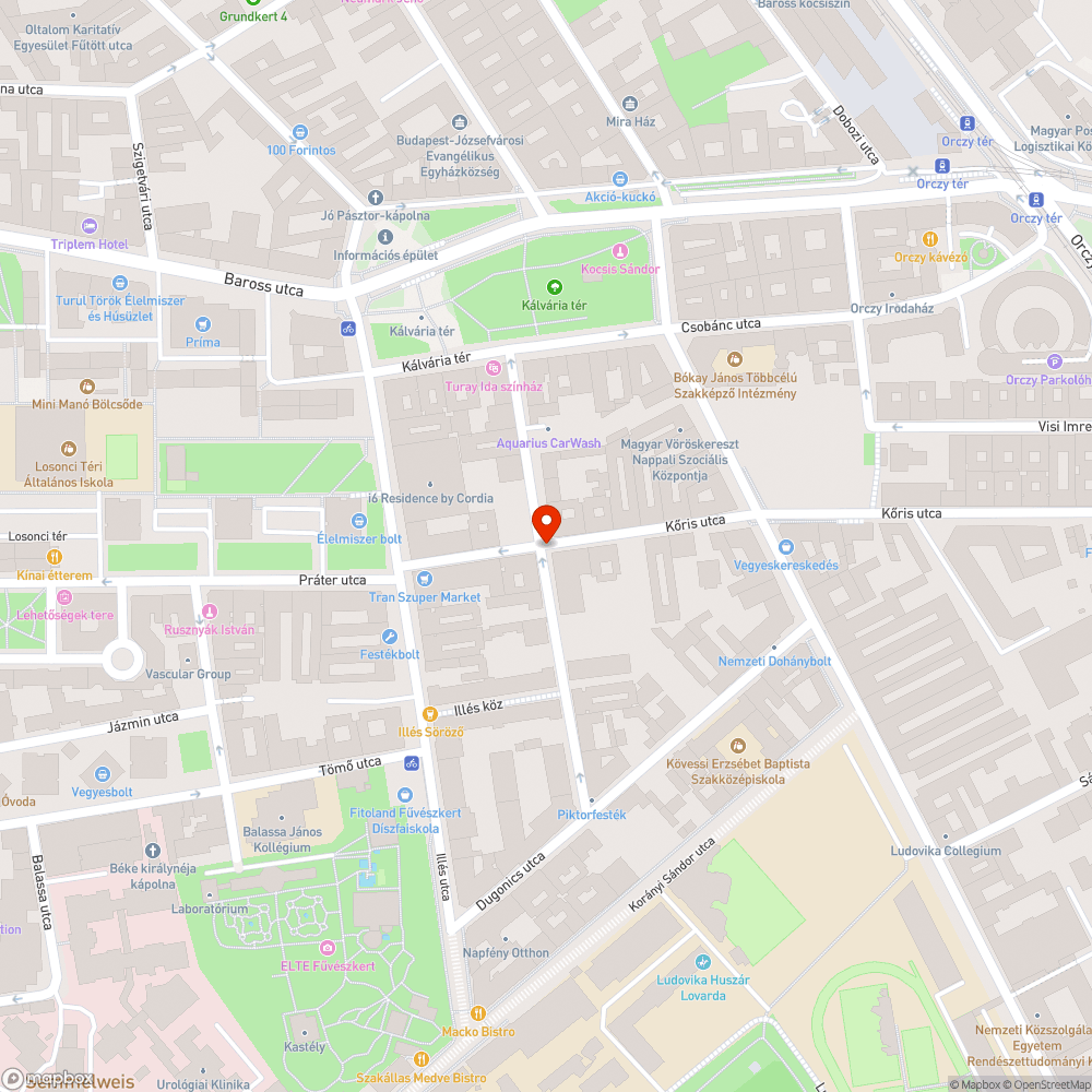 Megsüllyedt úttest bejelentés helye