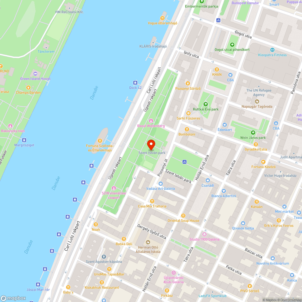 SZT ISTVÁN PARK ÁLLAPOTA bejelentés helye