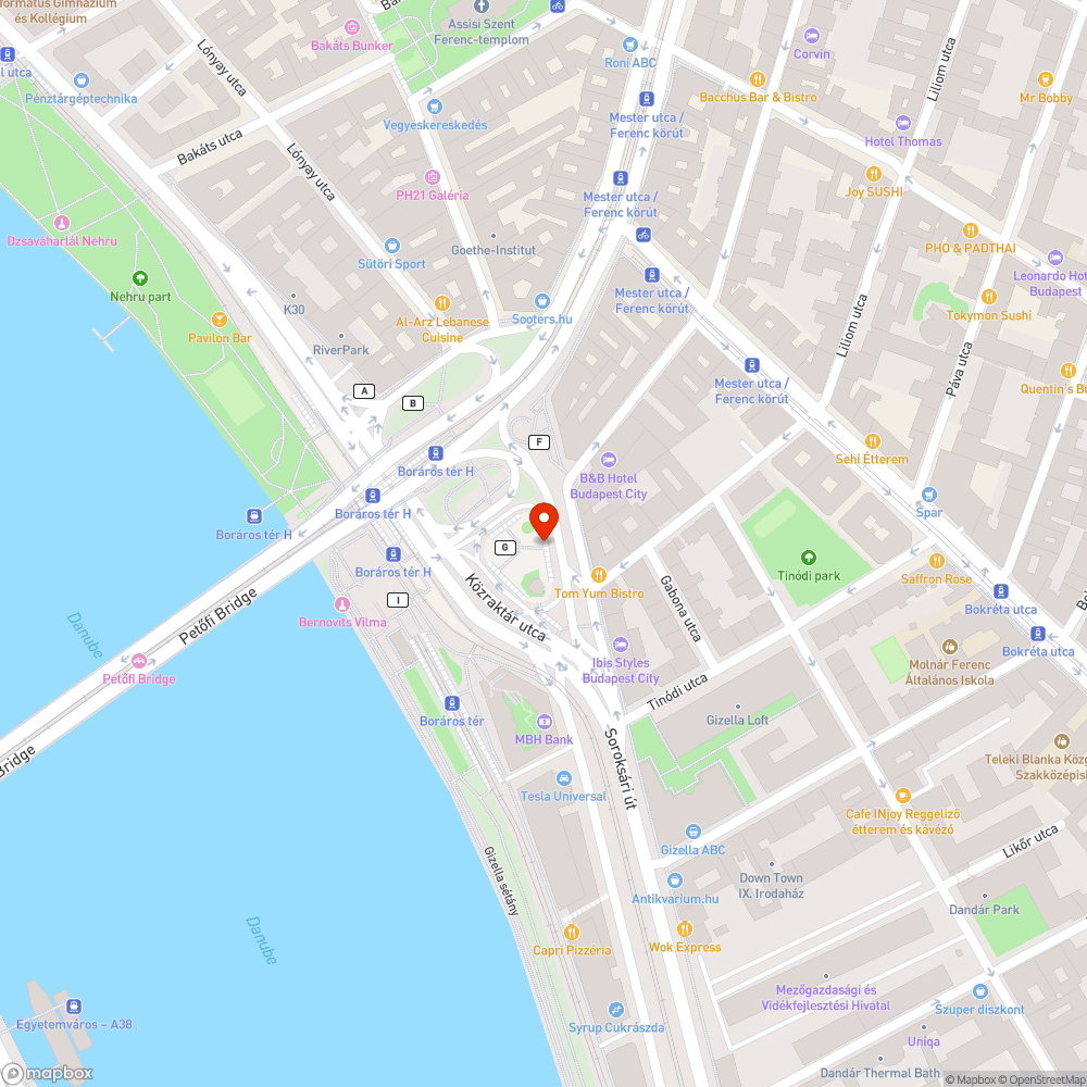 Boráros téren a lépcső darabjai elmozdultak bejelentés helye