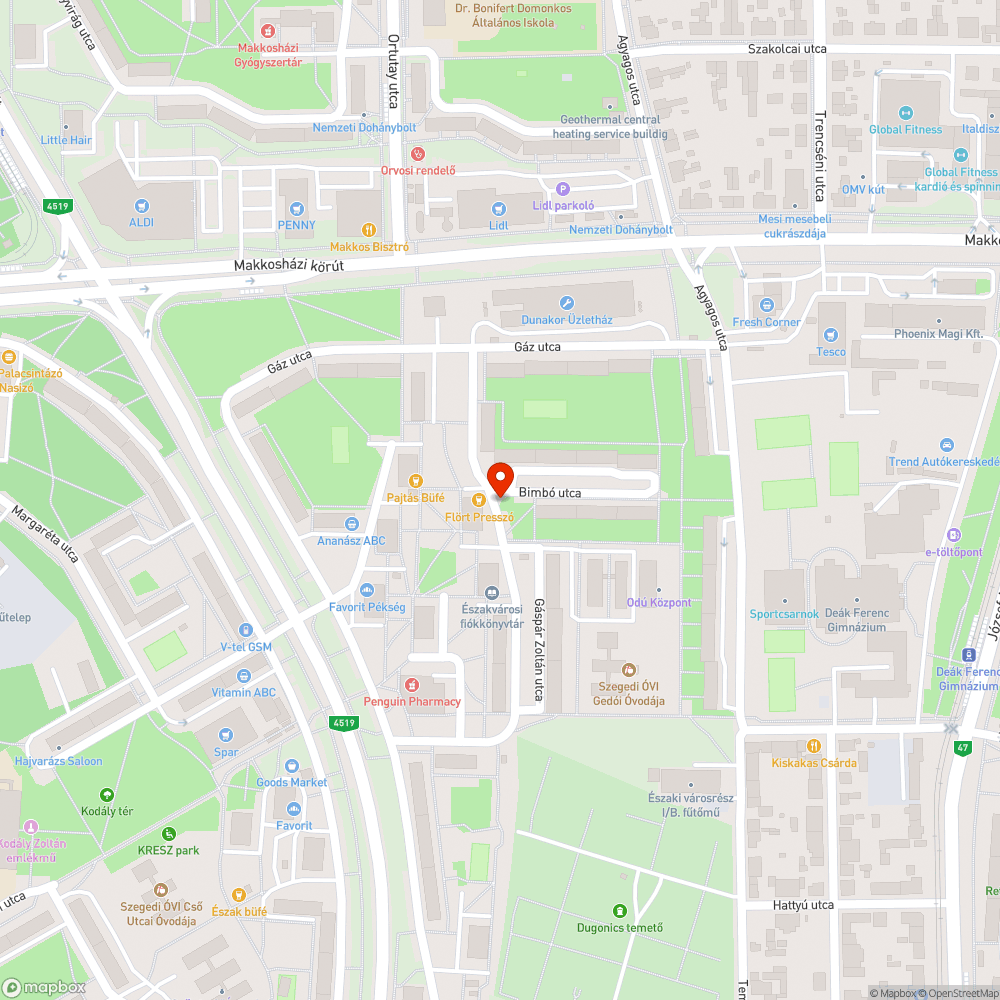 Nagy kátyú az út közepén! bejelentés helye