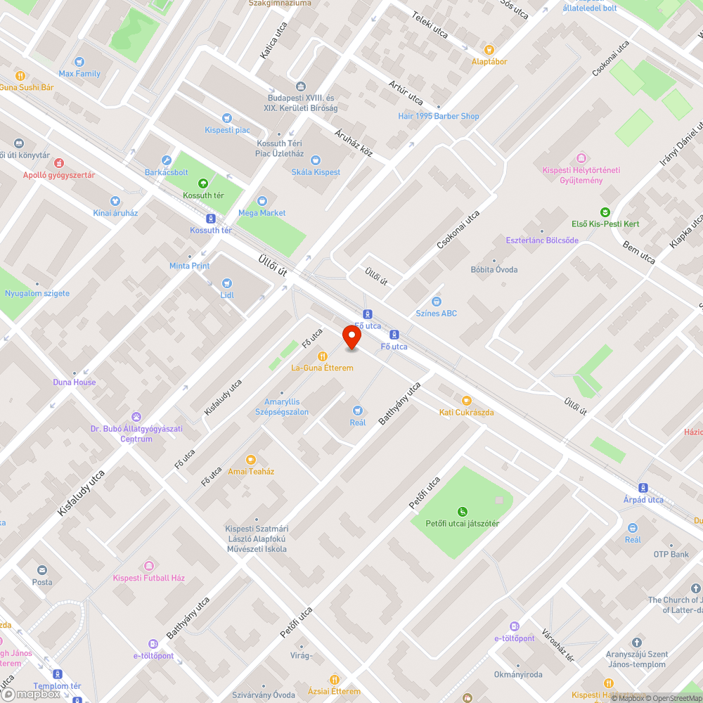 A fa lombozata, a járdára hajlik bejelentés helye