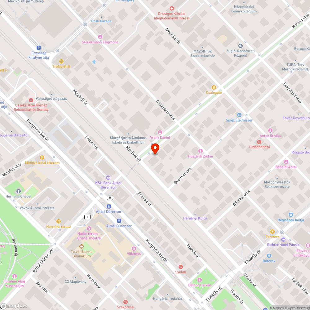 kátyú bejelentés helye