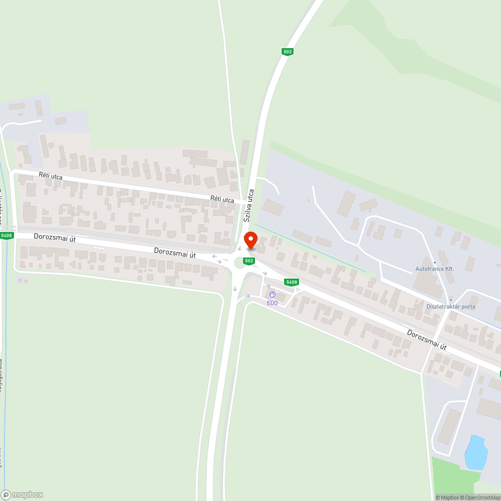 Dorozsmai úti körforgalom (Szilva u.) bejelentés helye