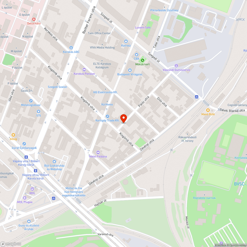 Megsüllyedt rács bejelentés helye