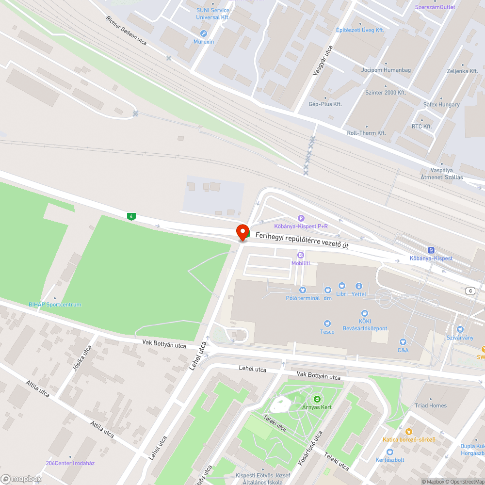 Beláthatatlan kereszteződés bejelentés helye