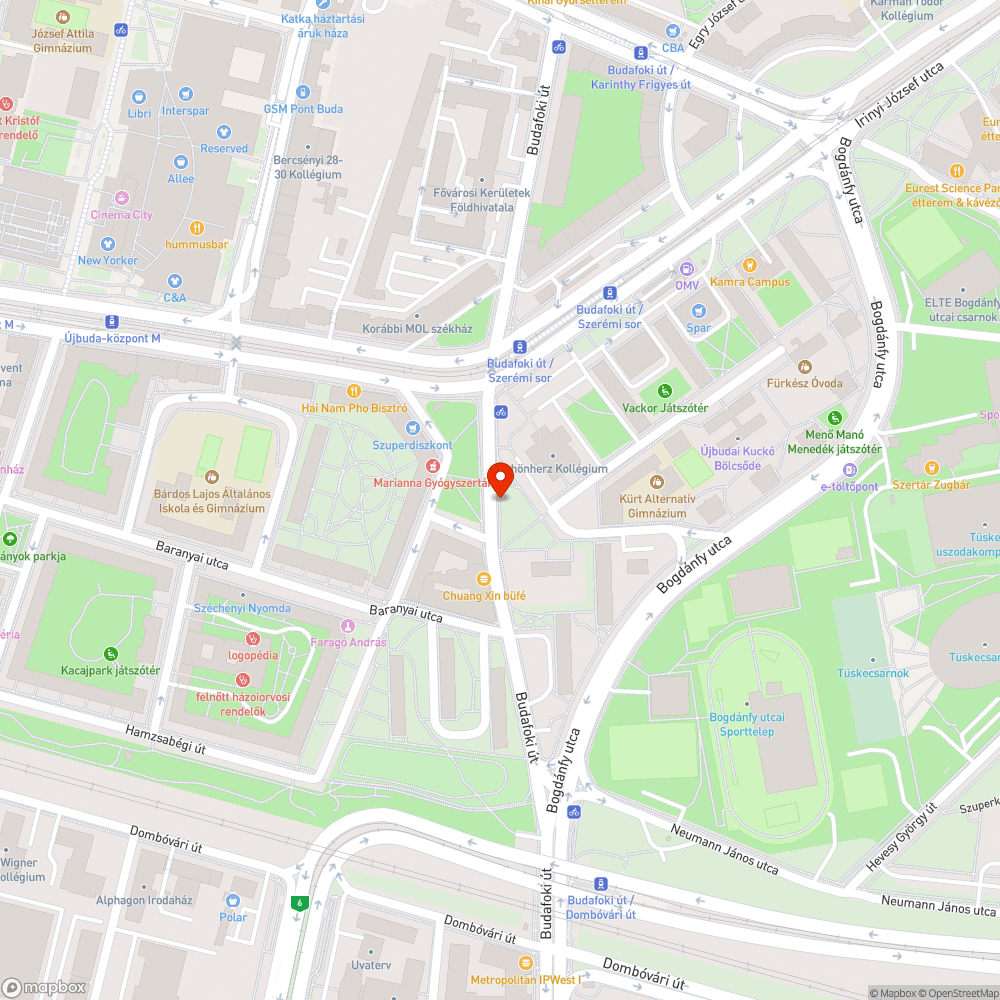 Megsüllyedt aknafedél bejelentés helye