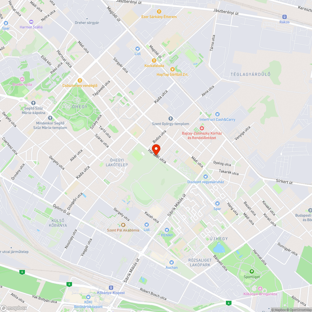 Leszakadt vezetékek - Harmat utca bejelentés helye