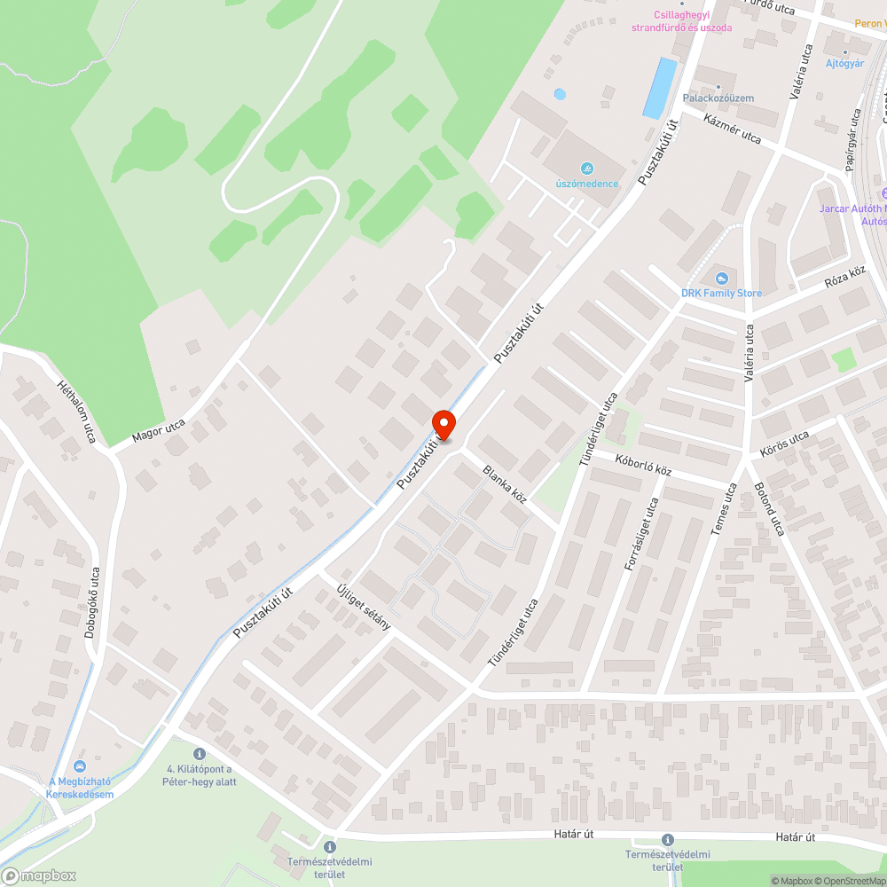 pusztakuti ut gazos. járda töredezett.  állapot veszelyes bejelentés helye