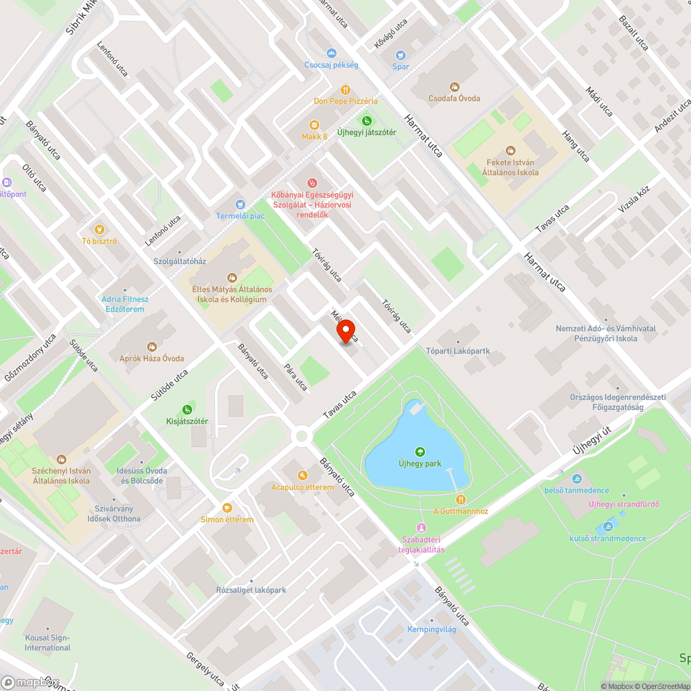 Szétszedett játszótéri asztal bejelentés helye