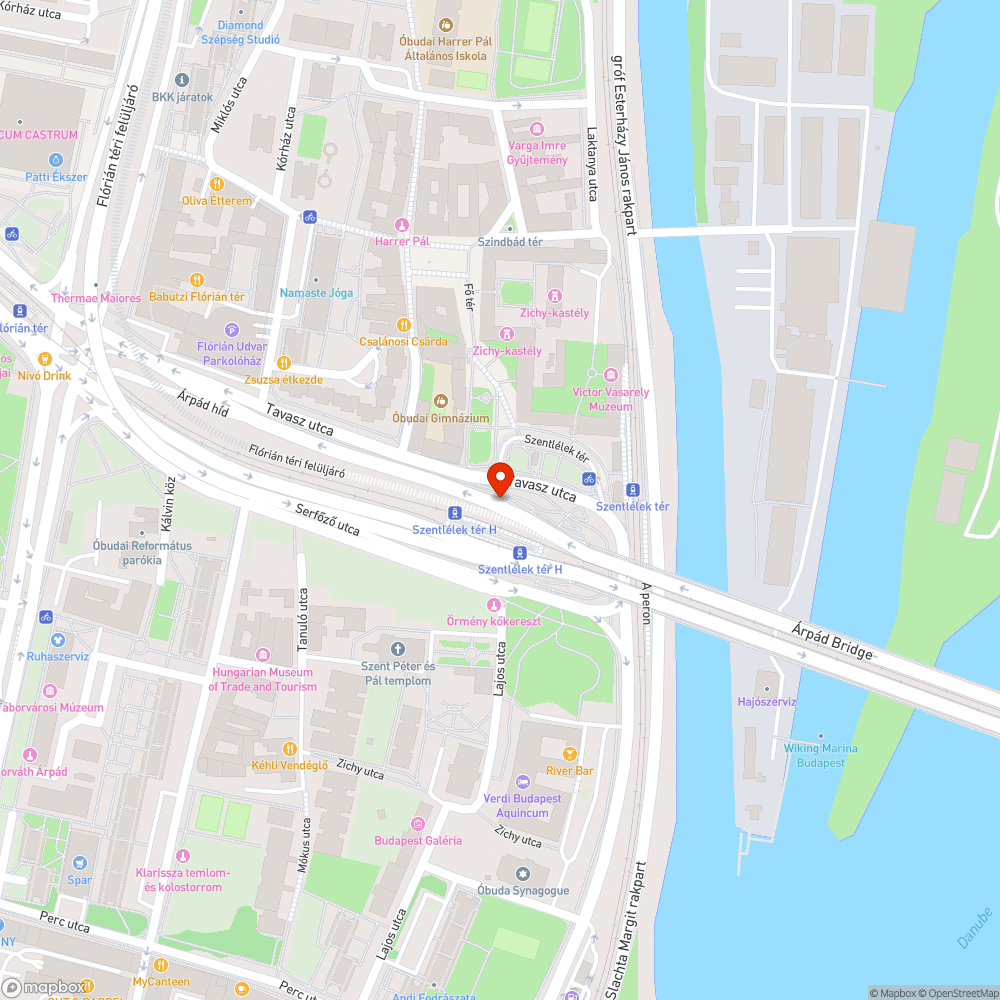 Elhagyott robogó az Árpád híd budai hídfőjénél bejelentés helye