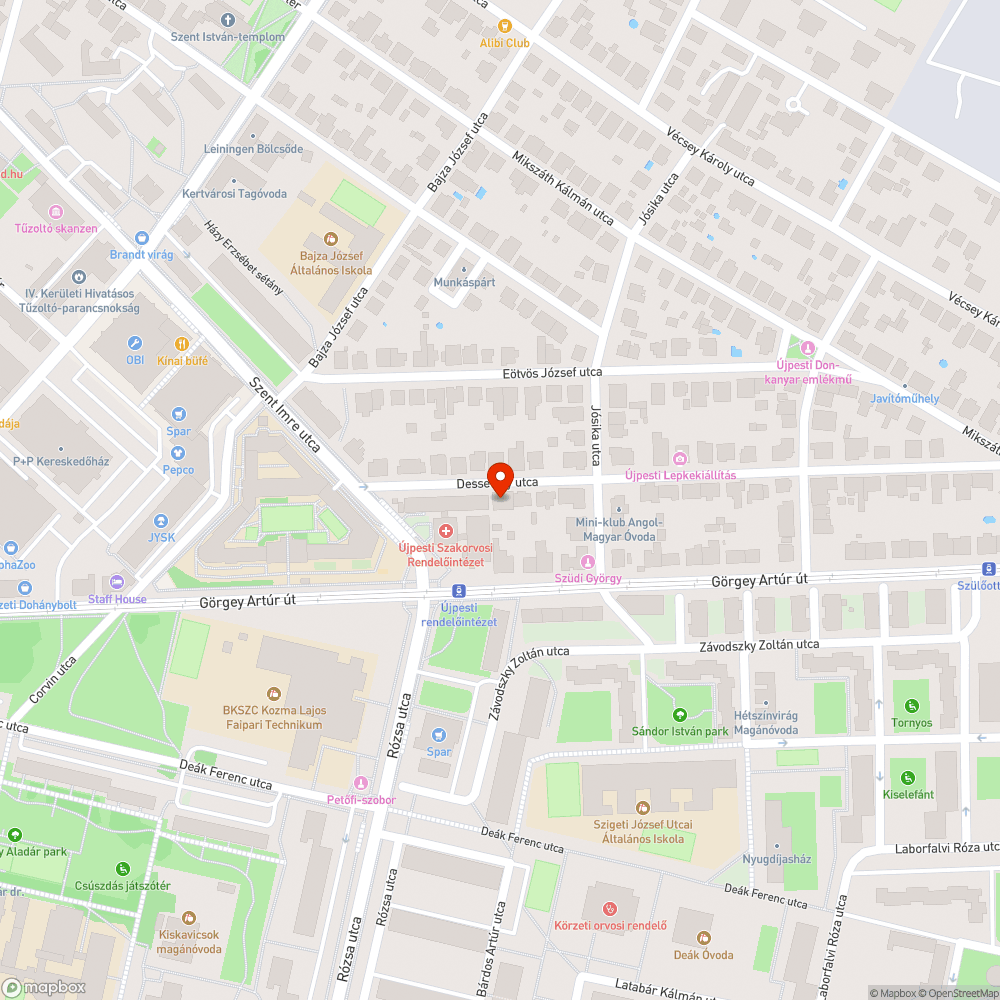 Járdára belógó növényzet bejelentés helye