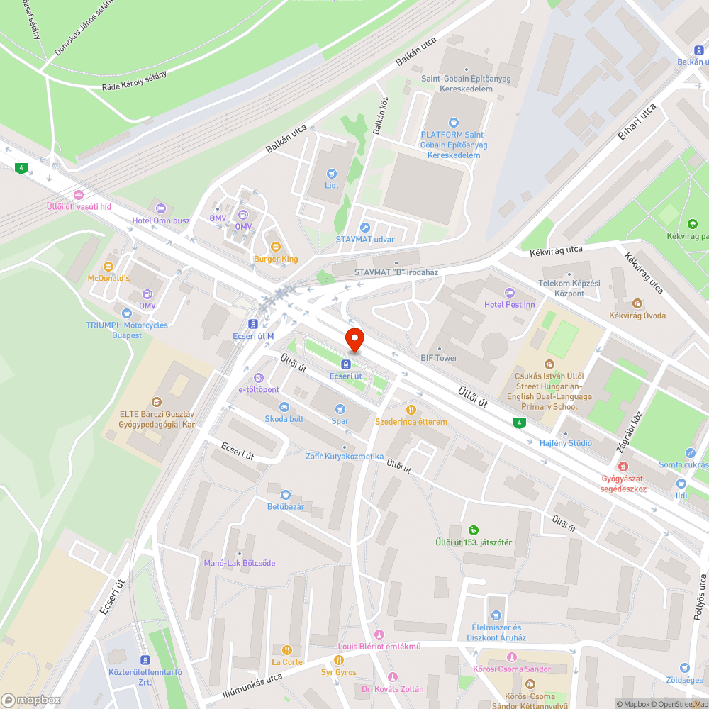 Belógó bokrok bejelentés helye