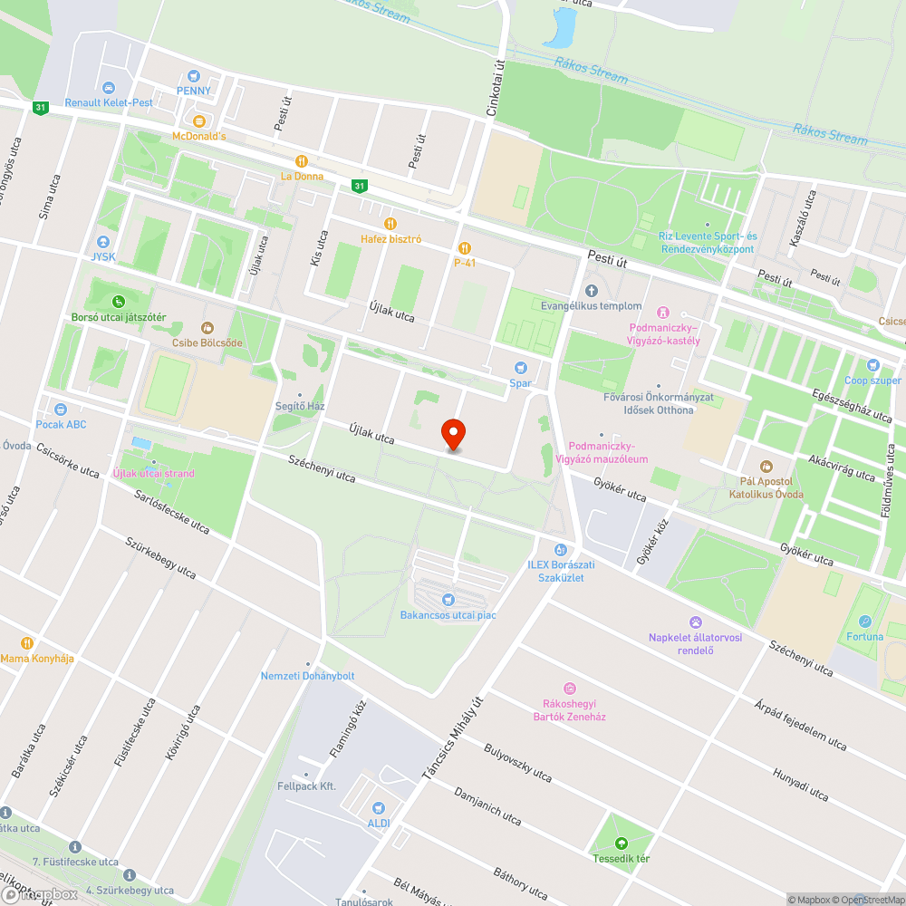 Eldöntött ütcatábla bejelentés helye